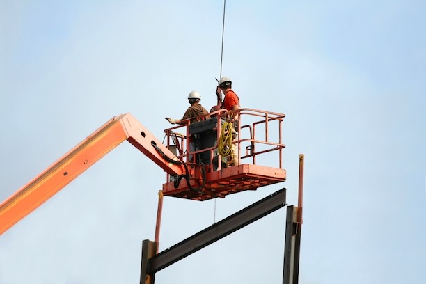 Working as a crane operator requires being able to work at heights