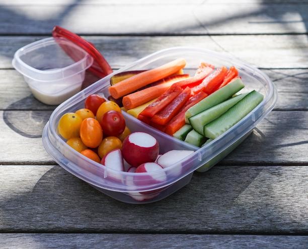 crudites make a great snack at work