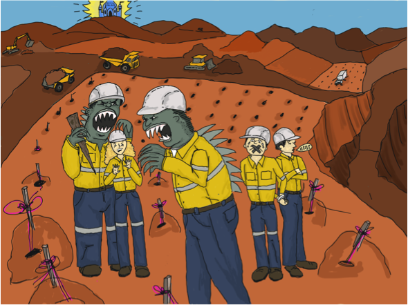 Gretta Jensen Mining Illustration